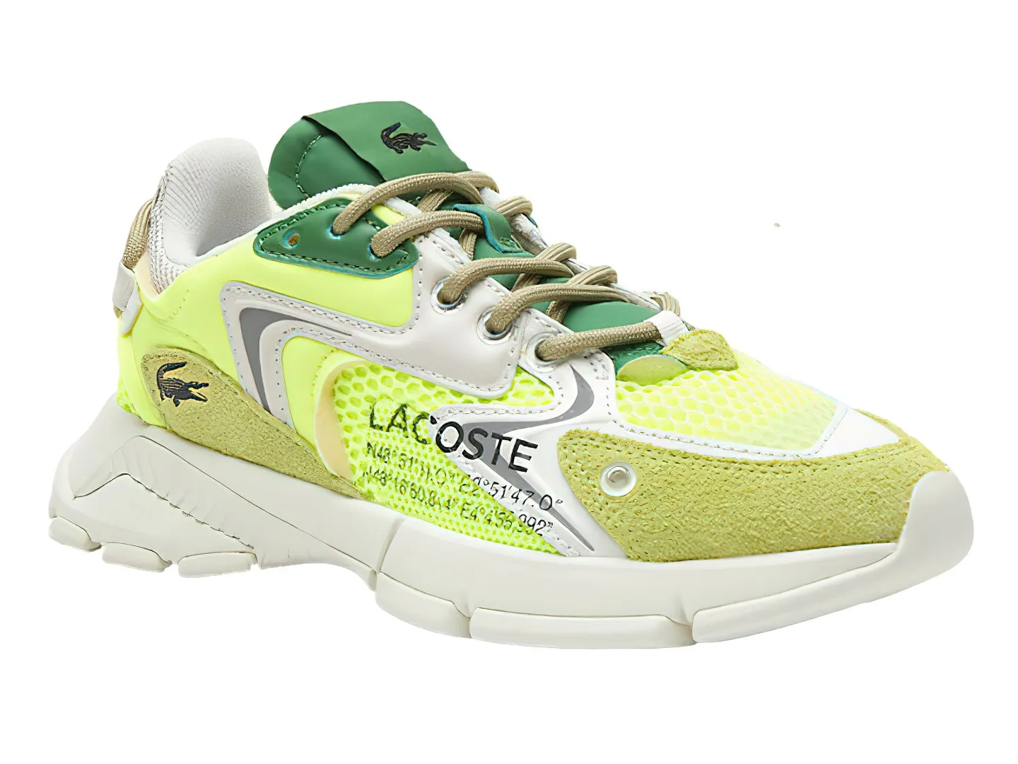Tenis Lacoste Neo  Amarillo Para Hombre