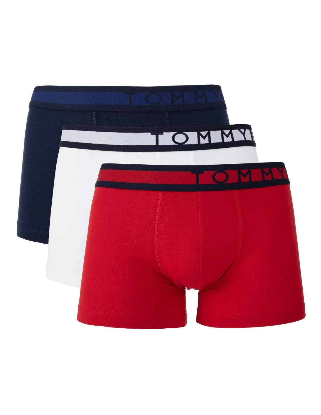 TOMMY HILFIGER  PACK 3 PACK TRUNK ROJO, BLANCO Y NEGRO HOMBRE