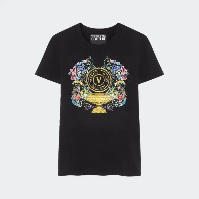 VERSACE JEANS COUTURE Versace Jeans Couture camiseta negra