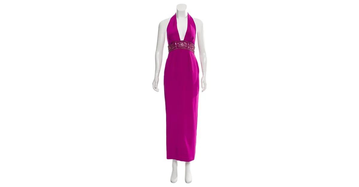 Vestido de noche Marchesa Notte Fucsia 