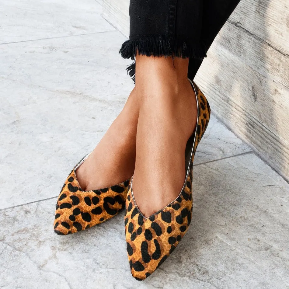 Vinci Shoes Bailarinas Candice con estampado animal