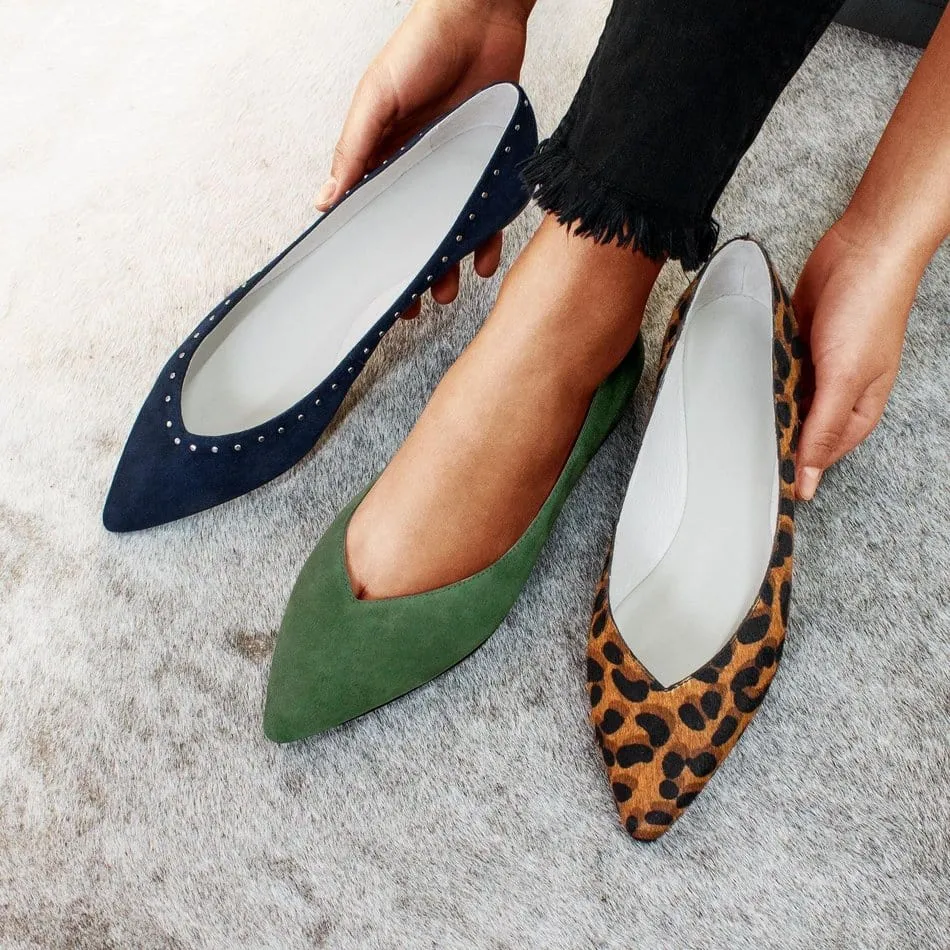 Vinci Shoes Bailarinas Candice con estampado animal