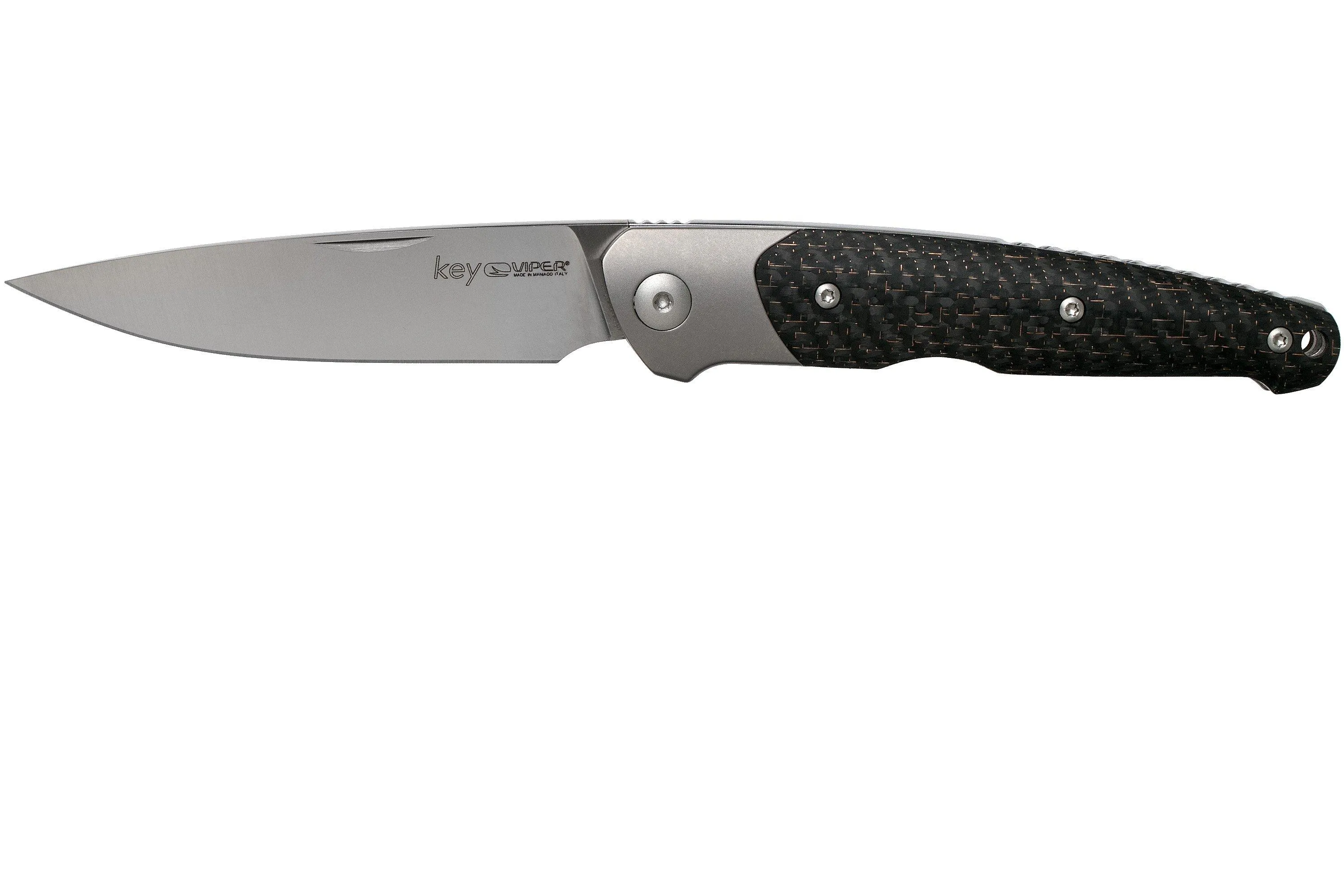 Viper Key V5978FCB Bolster Copper navaja de fibra de carbono, Jesper Voxnaes Design