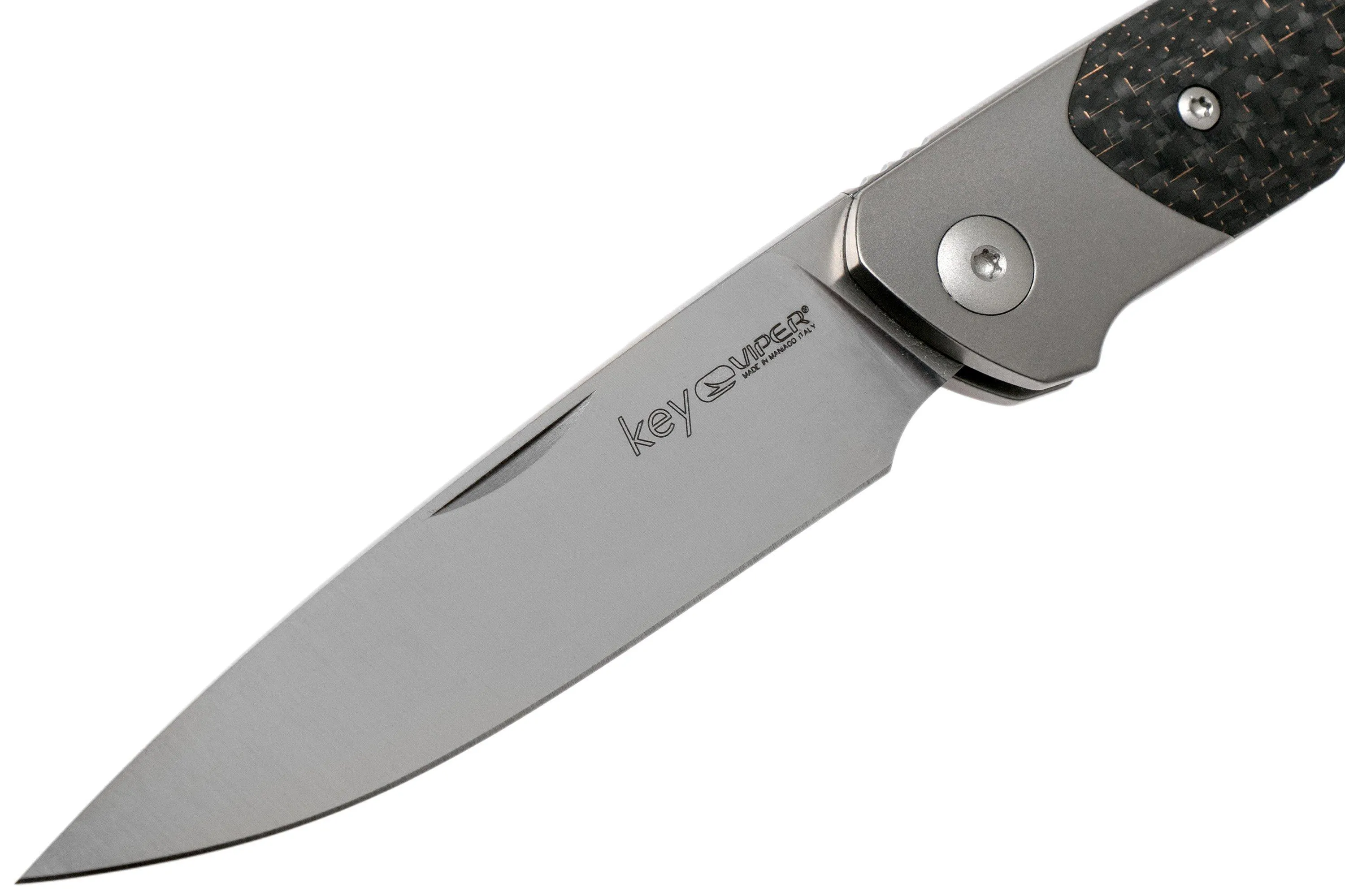 Viper Key V5978FCB Bolster Copper navaja de fibra de carbono, Jesper Voxnaes Design