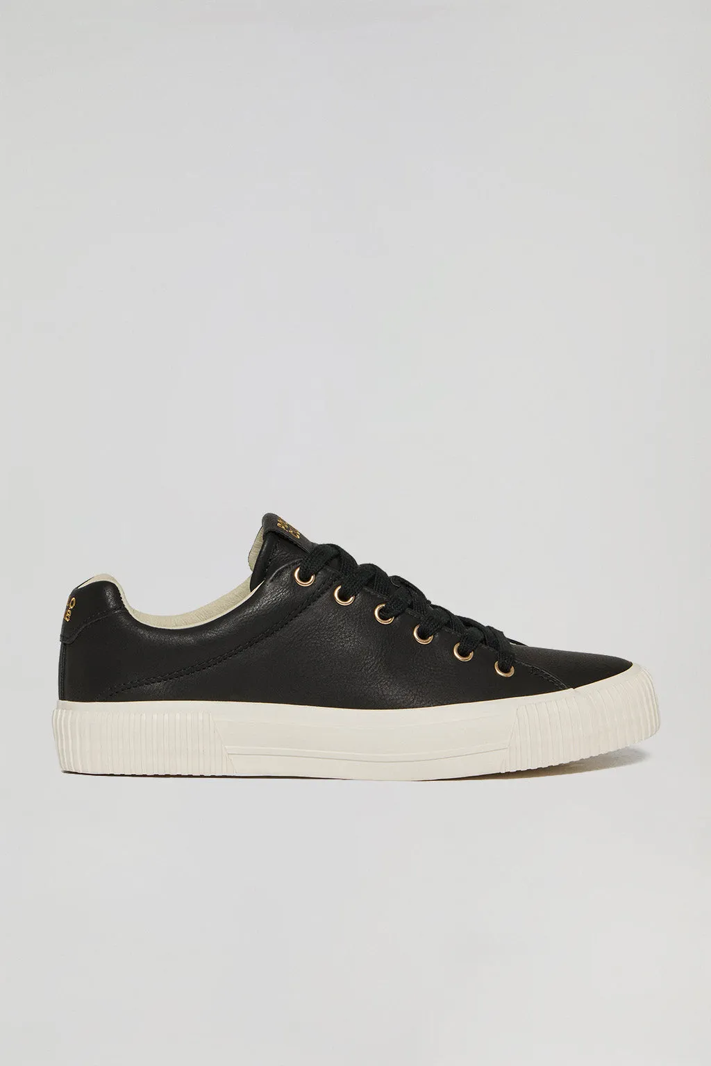 Zapatilla Habana de piel sintética color negra para mujer con detalles Polo Club