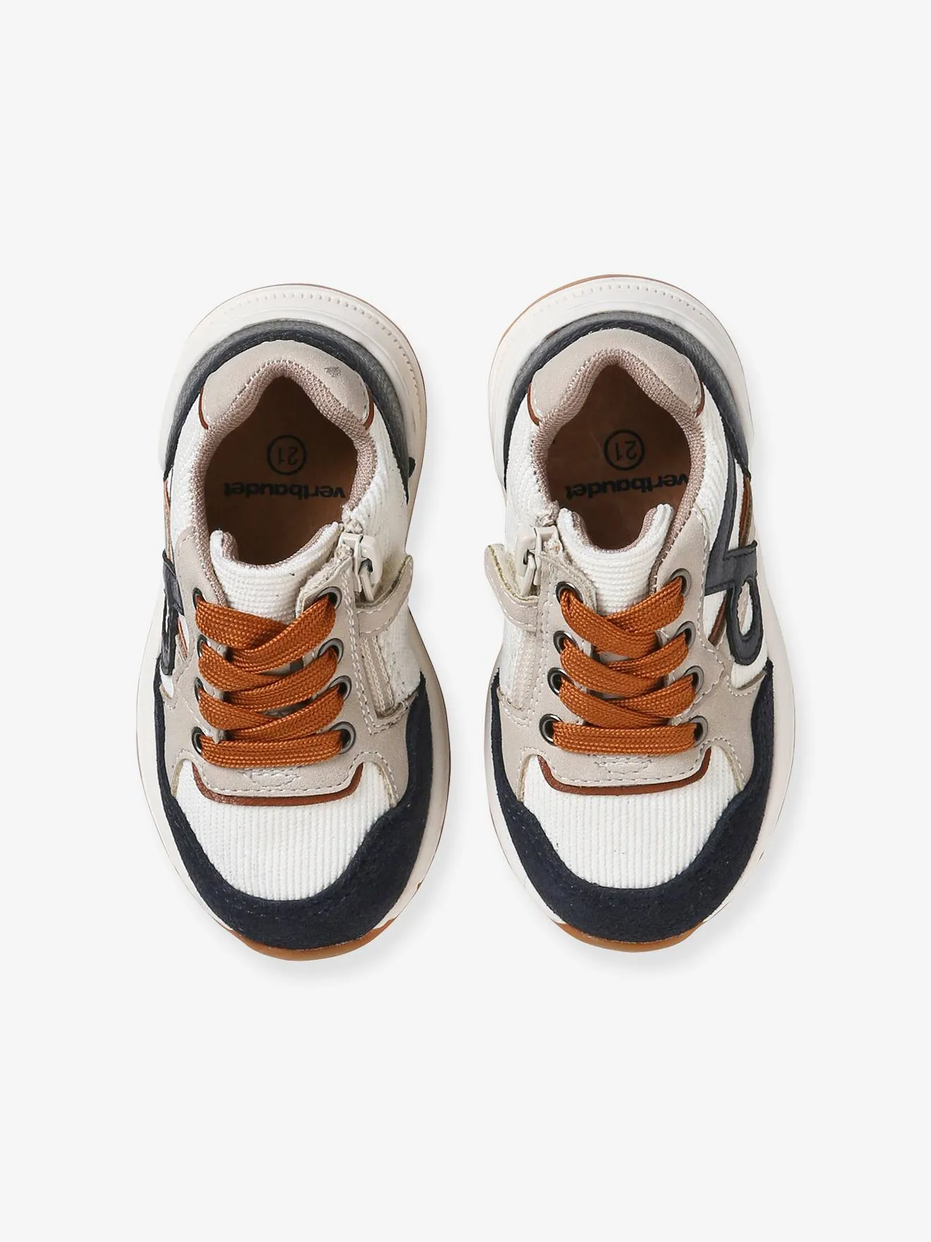 Zapatillas deportivas con cordones y cremallera para bebé