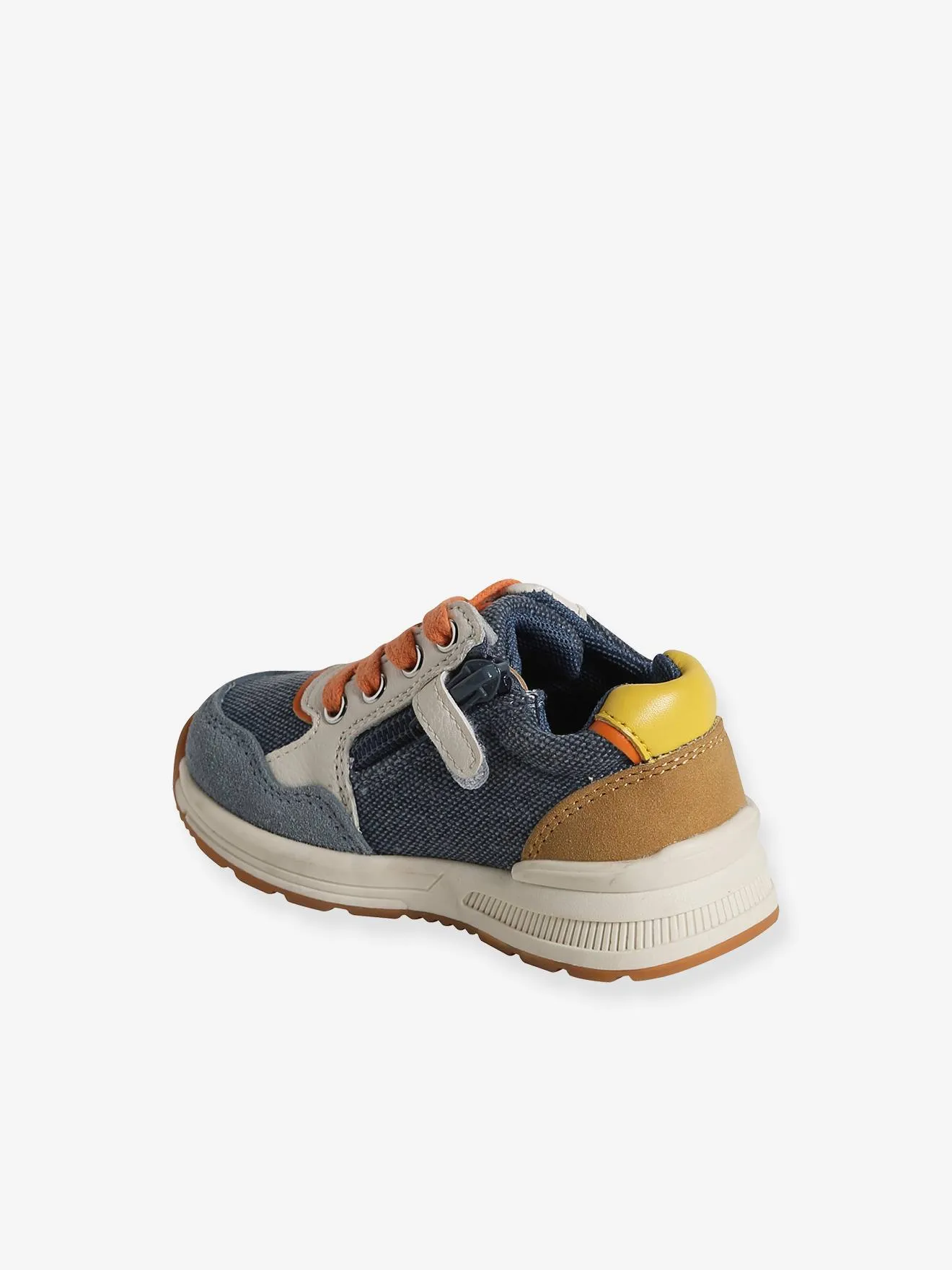 Zapatillas deportivas con cordones y cremallera para bebé