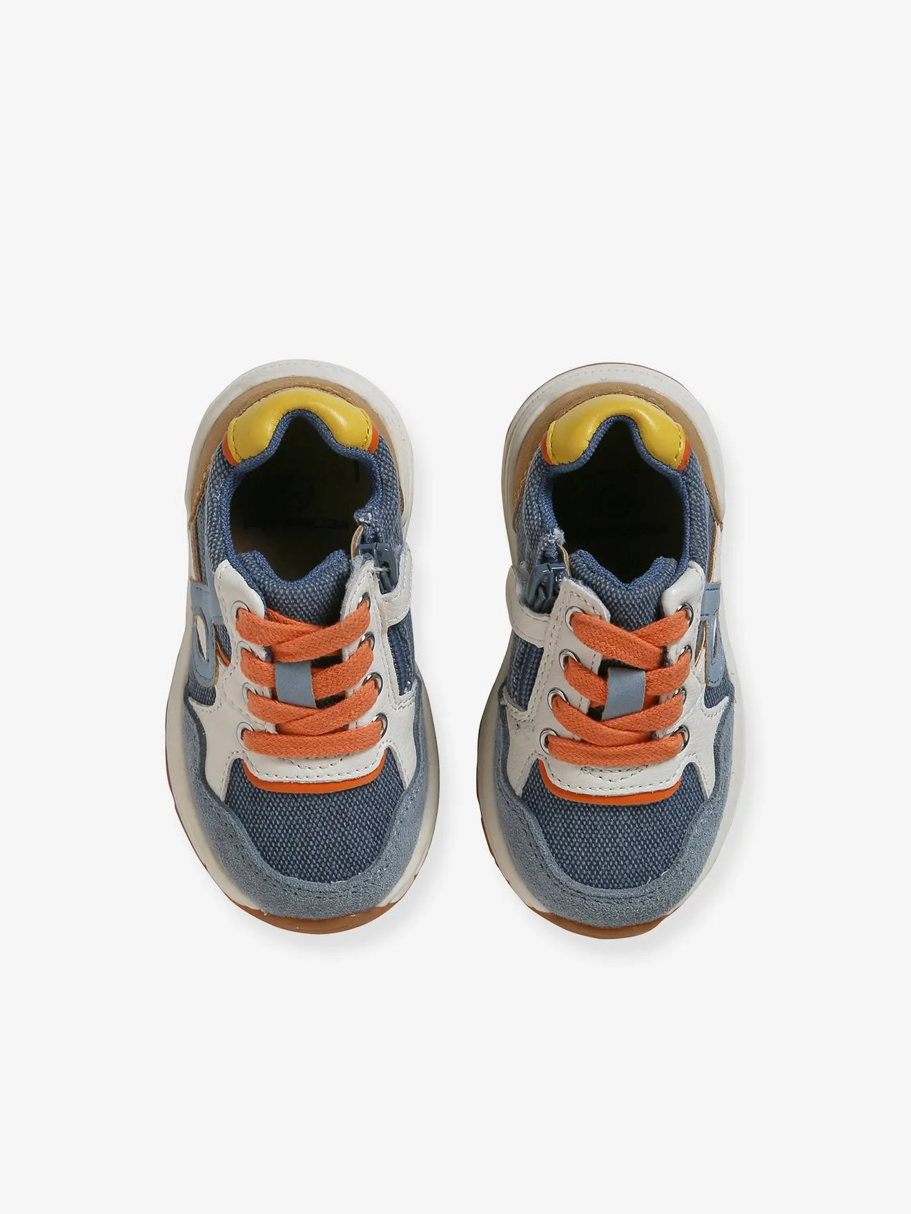 Zapatillas deportivas con cordones y cremallera para bebé