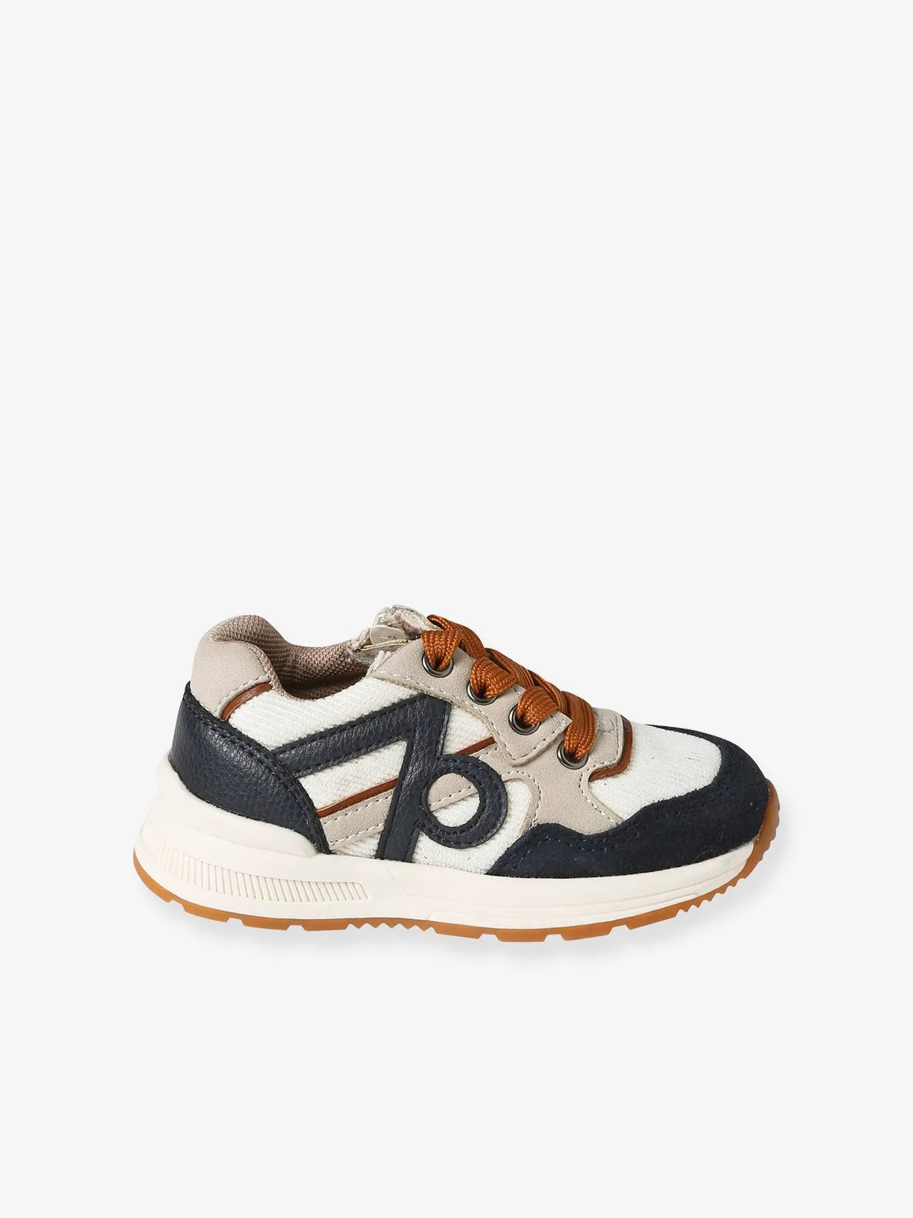 Zapatillas deportivas con cordones y cremallera para bebé