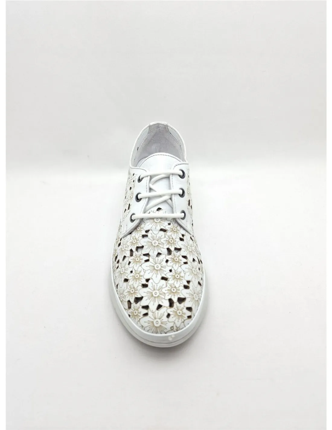 ZAPATO DE MUJER TREINTAS EN BLANCO L800