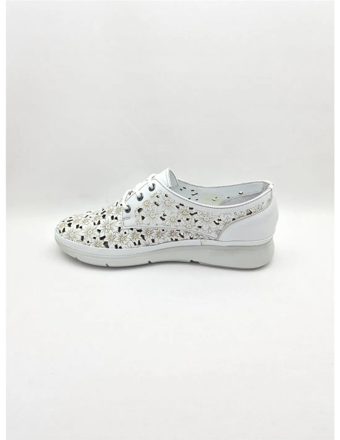 ZAPATO DE MUJER TREINTAS EN BLANCO L800