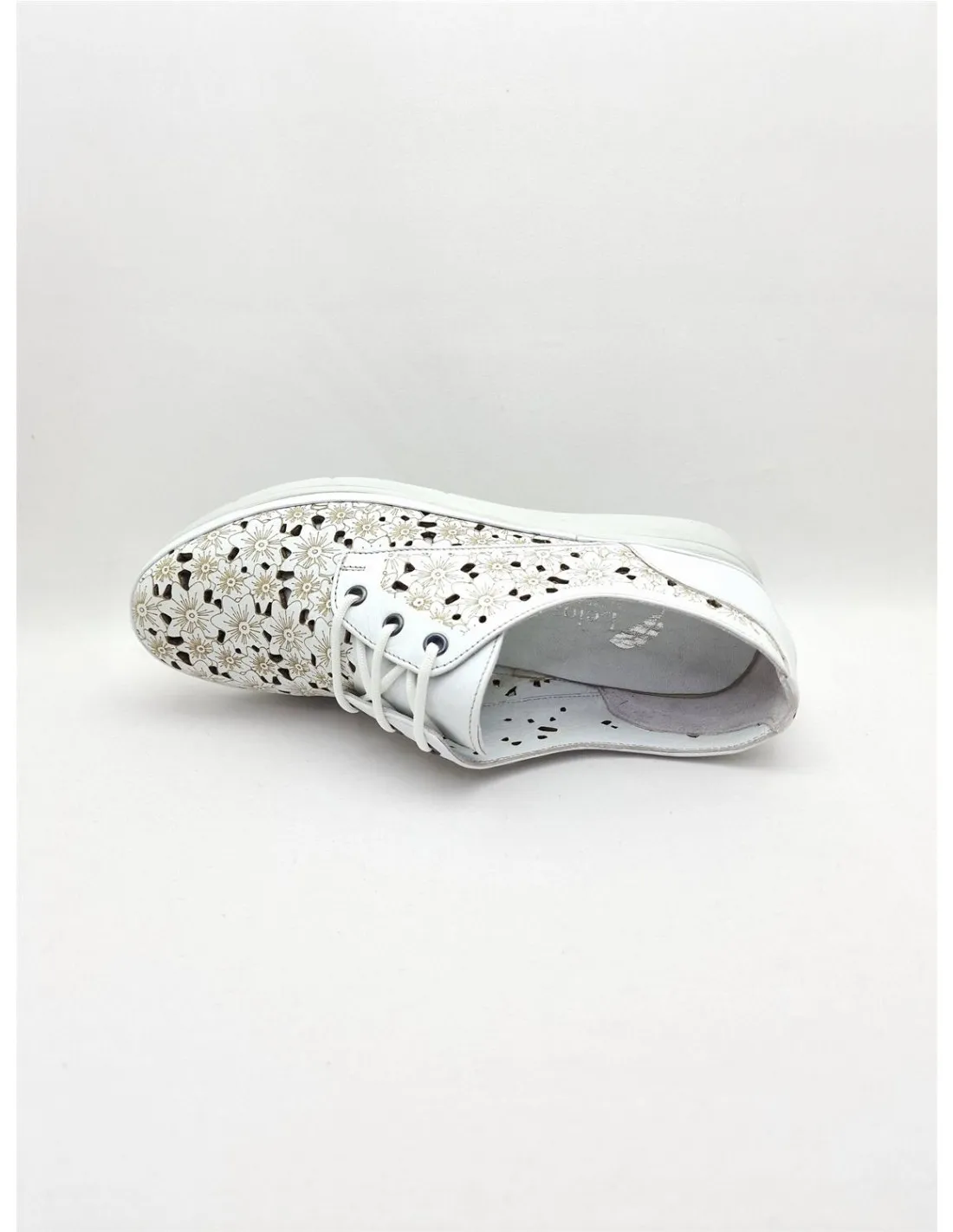 ZAPATO DE MUJER TREINTAS EN BLANCO L800