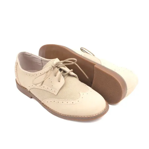 Zapatos Comunión Niño Beige Modelo Verino